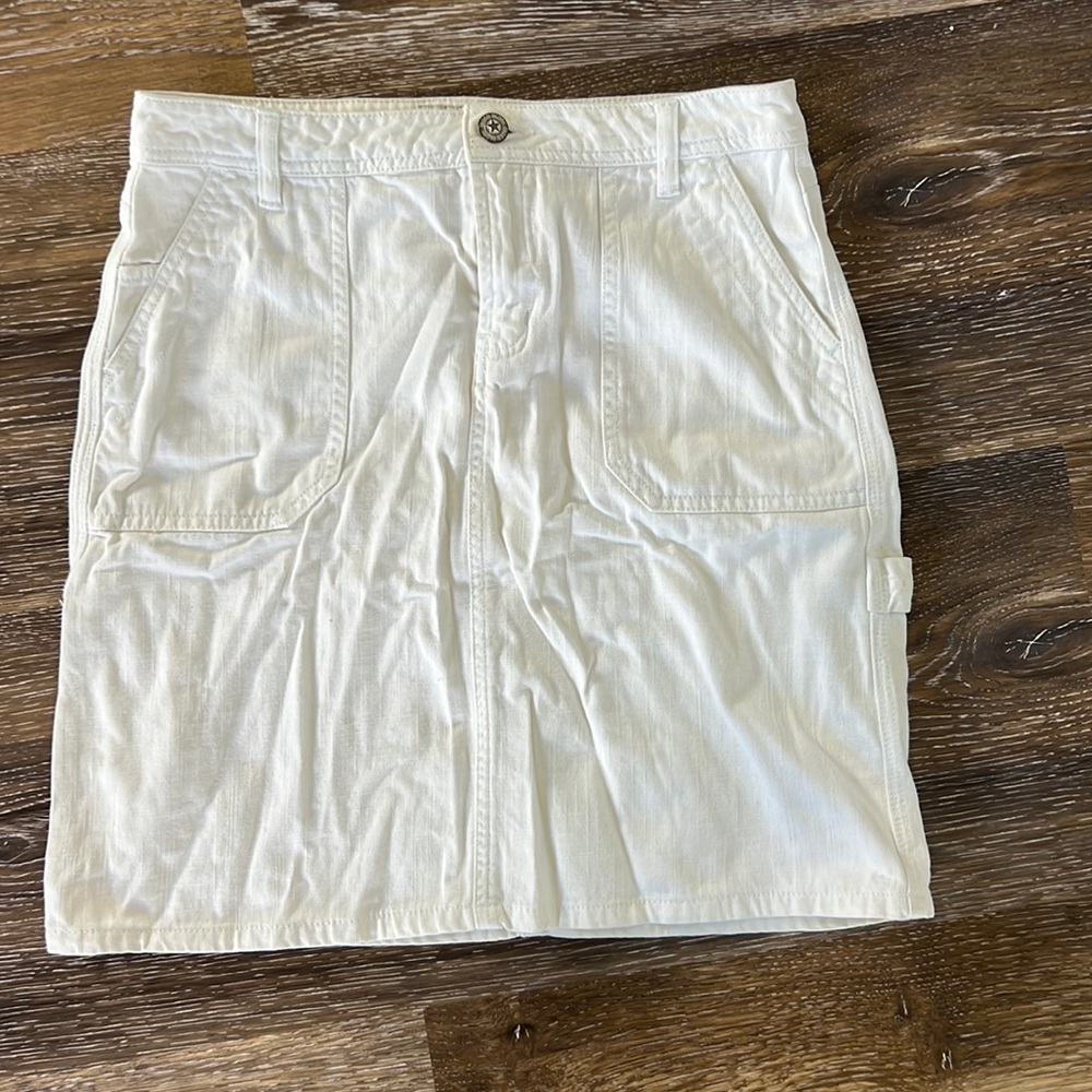 Vintage Faded Glory White Denim Shirt